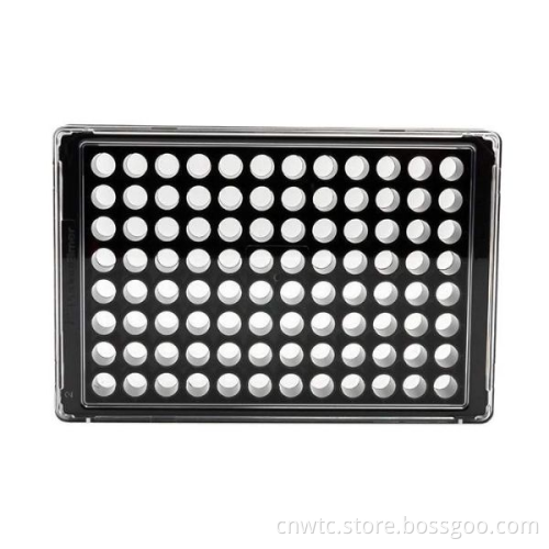 TC Surface 96 Well Black/Clear Bottom Plates - Transparent Bottom Option